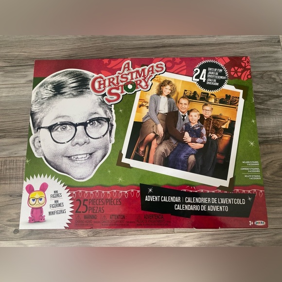 Other - A Christmas Story Advent Calendar 24 1" Figures Windows Filled w/ Festive Toys